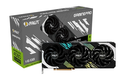 Изображение Graphics Card|PALIT|NVIDIA GeForce RTX 4080 SUPER|16 GB|GDDR6X|256 bit|PCIE 4.0 16x|GPU 2550 MHz|Triple slot Fansink|NED408S019T2-1032A