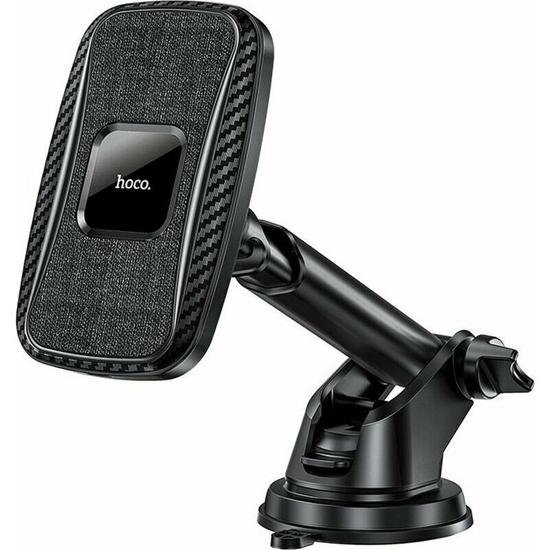 Picture of Hoco CA75 auto turētājs ar bezvadu lādētāju 15W uz paneļa vai stiklu Black