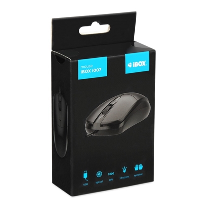 Изображение iBOX i010 Rook wired optical mouse, black