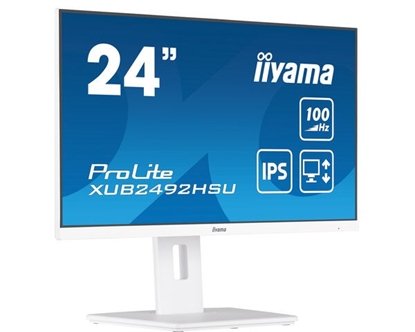 Изображение iiyama XUB2492HSU-W6 computer monitor 60.5 cm (23.8") 1920 x 1080 pixels Full HD LED White