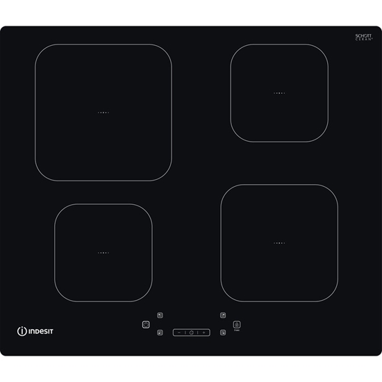 Picture of Indesit IS 83Q60 NE Black Built-in 59 cm Zone induction hob 4 zone(s)