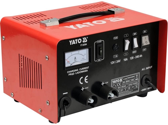 Picture of YATO CHARGER WITH STARTING SUPPORT 16A 12V / 24V 120 - 240Ah