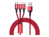Picture of Kabel ładujący 3-in-1 USB - USB-C/microUSB/Lightning, 1,2m; C4049RD