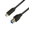 Изображение Kabel USB LogiLink USB-C - USB-B 1 m Czarny (CU0162)
