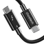 Изображение Kabelis CHOETECH Thunderbolt 4, USB-C - USB-C, 40Gbps, 100W, 20V/ 5A, 8K/ 60Hz, 0.8m