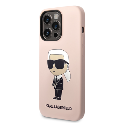 Изображение Karl Lagerfeld Liquid Silicone Ikonik NFT Case for iPhone 15 Pro Max Pink