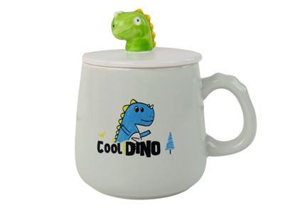 Attēls no Keraminis puodelis su dinozauru, mėlynas