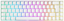 Изображение Klaviatūra DELTACO GAMING White line WK95R, 65%, bevielė, priekiniai lazeriniai klavišai, RGB