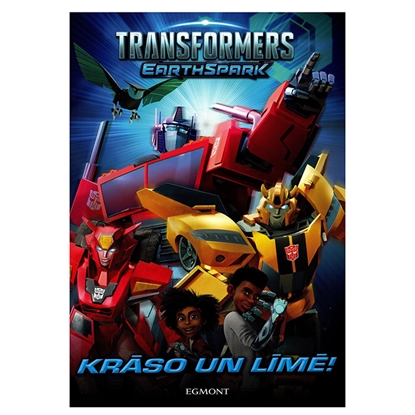 Изображение Krāsojamā grāmata Transformeri Earthspark ar uzlīmēm