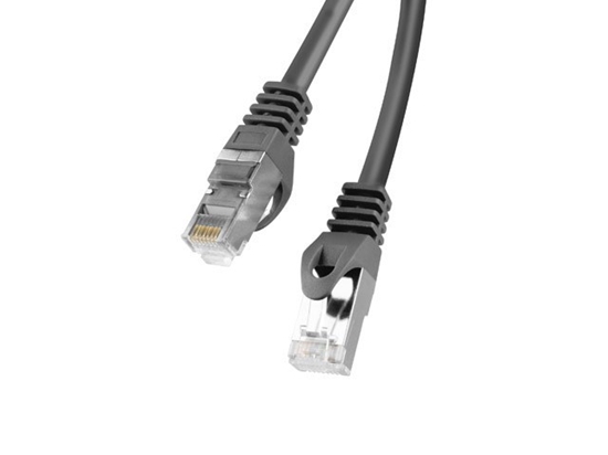 Picture of Lanberg PCF6-10CC-0500-BK networking cable Black 5 m Cat6 F/UTP (FTP)