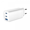 Picture of Lādētājs Gembird 3-port 65W GaN USB PowerDelivery fast Charger White