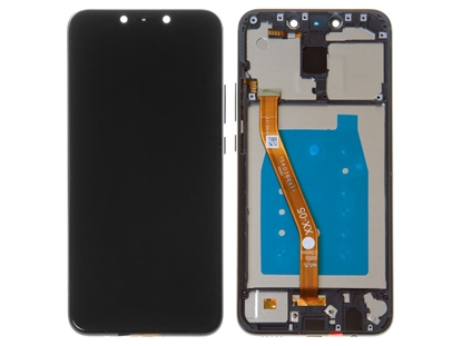 Picture of LCD ekrāns Huawei Mate 20 Lite ar skārienekrānu un rāmi melns oriģināls lietots B pakāpe