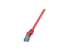 Изображение LogiLink Patchcord Cat.6A, S/FTP, 0,25m, czerwony (CQ3014S)