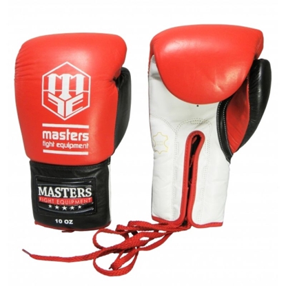 Attēls no Masters RBT-600 01600-0802 boksa cimdi - czerwono-biało-czarny+10 oz