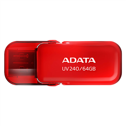 Attēls no MEMORY DRIVE FLASH USB2 64GB/RED AUV240-64G-RRD ADATA