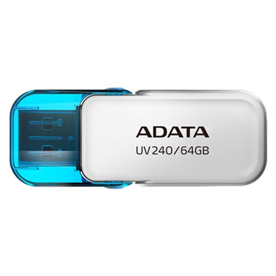 Изображение MEMORY DRIVE FLASH USB2 64GB/WHITE AUV240-64G-RWH ADATA