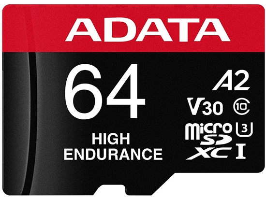 Picture of MEMORY MICRO SDXC 64GB W/ADAP./AUSDX64GUI3V30SHA2-RA1 ADATA