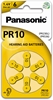Picture of Panasonic hearing aid battery PR10L/6DC