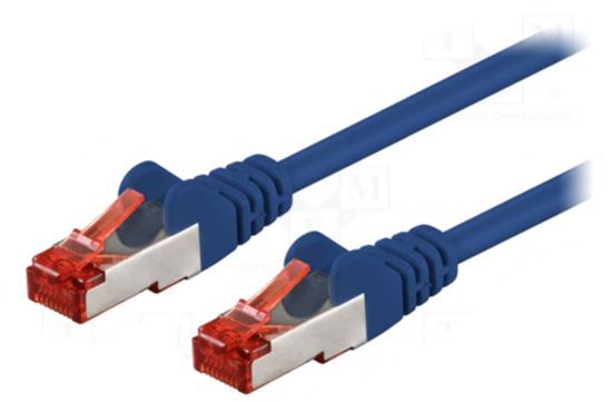 Picture of Patch cord CAT6 S/FTP | stranded | Blue | 0.5m