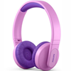 Изображение Philips Kids wireless on-ear headphones TAK4206PK/00, Volume limited <85 dB, App-based parental controls, Light-up ear cups, Pink