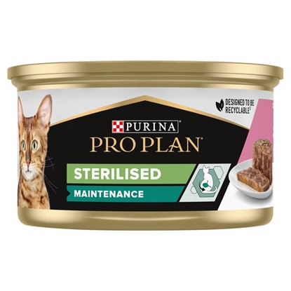Attēls no PURINA Pro Plan Sterilised Pate with salmon and tuna - wet cat food - 85 g