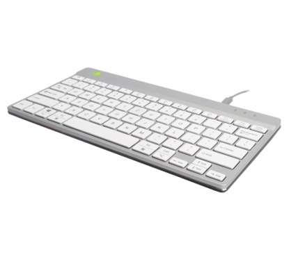 Изображение R-go Tools R-Go Tastatur Compact Break DE-Layout Kabel            weiß