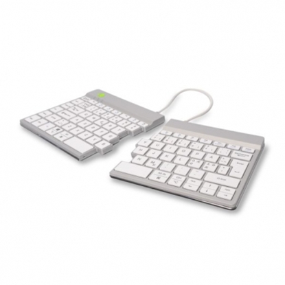 Изображение R-go Tools R-Go Tastatur Split Break US-Layout Bluetooth          weiß