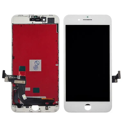 Изображение Riff Analogs LCD Displejs + Skarienjūtīgais ekrāna elements priekš iPhone 8 Plus Pilns modulis Premium kvalitāte Balts