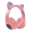 Attēls no RoGer Cat M2 Bluetooth Headphones with Cat Ears LED