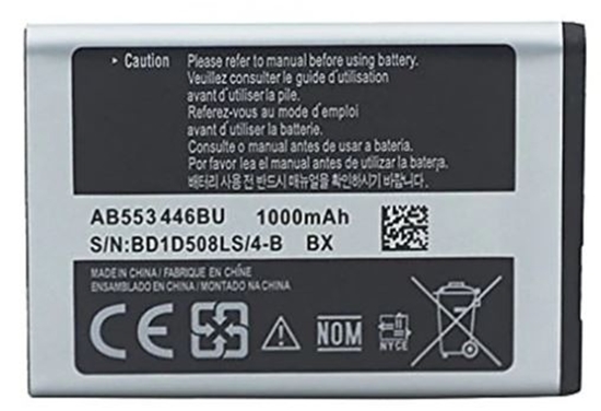 Изображение Samsung AB553446BU Akumulators priekš Samsung C3300 B2710 E1170 C5212 Li-Ion 1000mAh