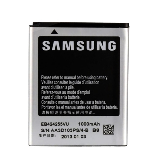 Изображение Samsung EB424255VU Akumulators priekš Samsung S3350 S3850 S5220 S5222 S5530 i5510 S7230 Li-Ion 1000mAh