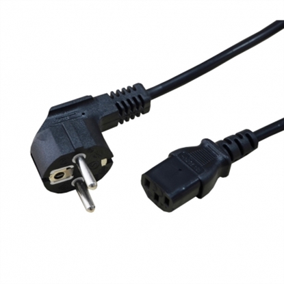 Picture of Secomp Power Cable, straight IEC Conncector, black, 1.8 m