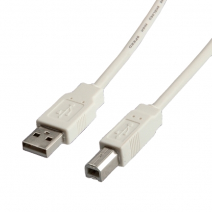 Attēls no Secomp USB 2.0 Cable, Type A-B, beige, 1.8 m