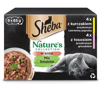 Attēls no SHEBA Nature's Collection Mix - wet cat food - 8x85g
