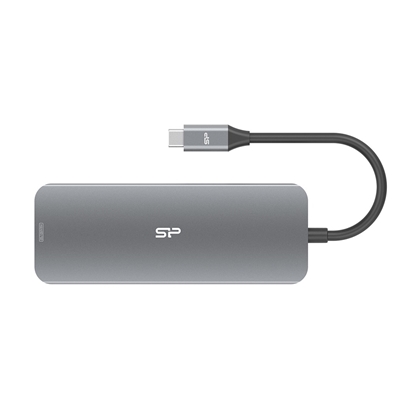 Attēls no Silicon Power SR30 Docking USB 3.2 Gen 1 (3.1 Gen 1) Type-C Grey, Metallic