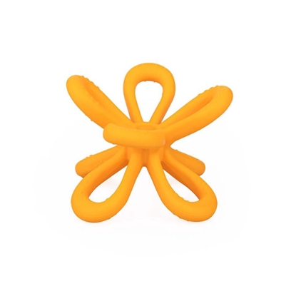 Изображение Silikoninis kramtukas - Gėlytė, oranžinis