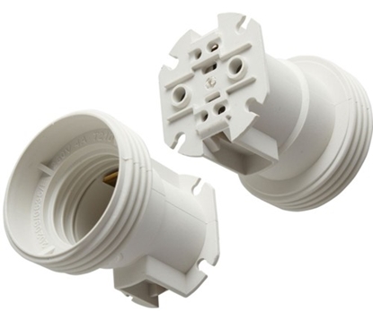 Picture of Spuldzes turētājs (patrona) / COKOLS E27 plastmasas