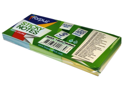 Picture of Sticky Notes Forpus, 40x50mm, 3 pastel colours (3x100)