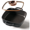 Picture of Stoneline Square Pan, Aroma Glass Lid, Rose Gold, 20cm | Stoneline
