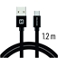 Attēls no Swissten Textile Quick Charge Universal Micro USB Data and Charging Cable 1.2m