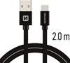 Изображение Swissten Textile Universal Quick Charge 3.1 USB-C Data and Charging Cable 2m