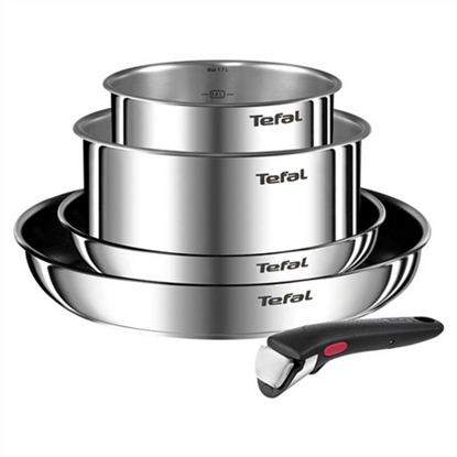 Picture of Tefal L897S574 Pots and Pans Set Ingenio Emotion, 5 pcs, Stainless steel | TEFAL