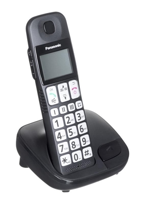 Picture of Telefon stacjonarny Panasonic KX-TGE110PDB Czarny
