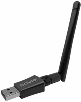 Attēls no Tīkla adapteris Savio USB Wi-Fi Dongle Adapter AK-61