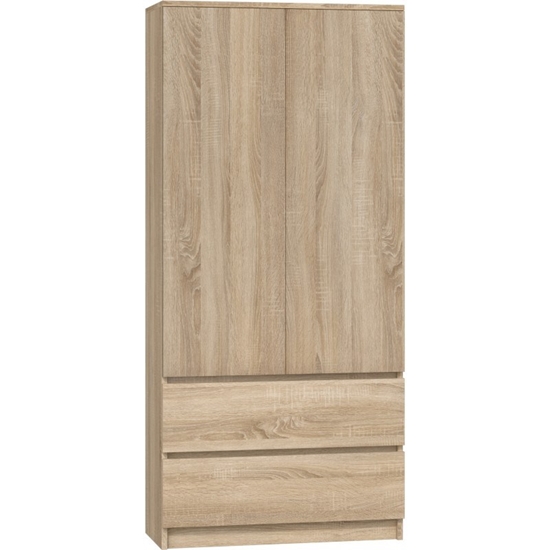 Изображение Topeshop SZAFA MALWA SON bedroom wardrobe/closet 5 shelves 2 door(s) Oak