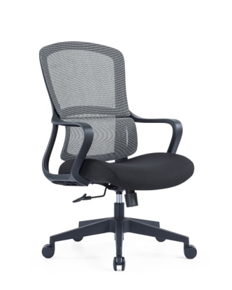 Изображение Up Up Darwin ergonomic office chair Black, Black fabric + Grey mesh