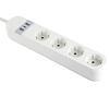 Picture of Viedā Rozete Gembird Smart Power Strip with USB Charger 4 Sockets White