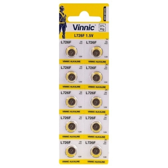 Picture of Vinnic AG2 baterijas blistera iepakojums 1.5v (10 gab.)