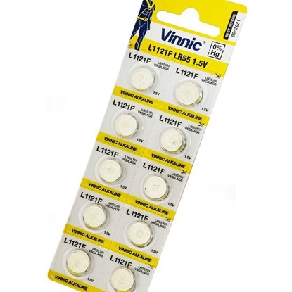 Attēls no Vinnic AG8 baterijas blistera iepakojums 1.5v (10 gab.)