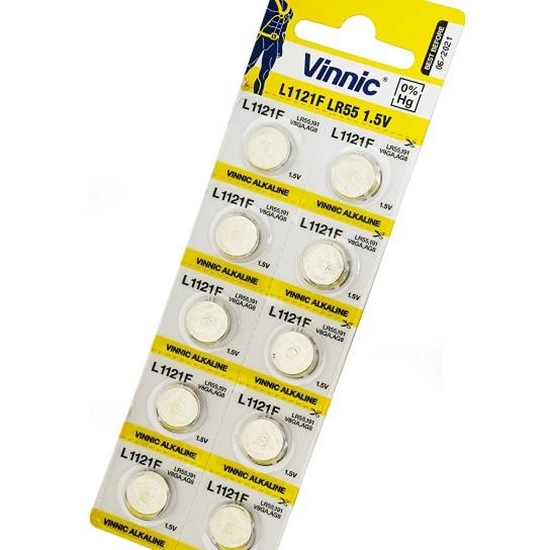 Picture of Vinnic AG8 baterijas blistera iepakojums 1.5v (10 gab.)